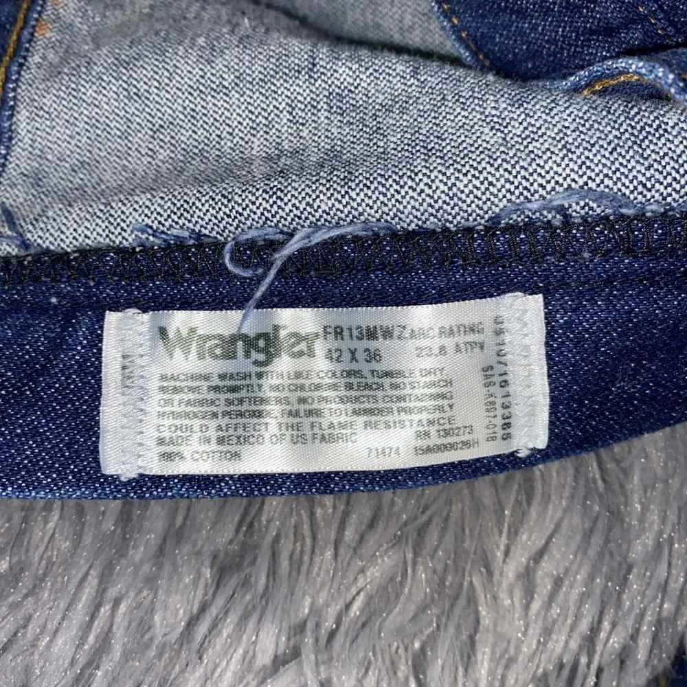 Wrangler Indigo FR Fire Resistant 13 Original Fit Jeans - 42x36 HRC2/2112